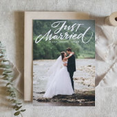 Faire-part Juste marié brosse moderne Mariage de calligraphie