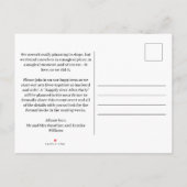 Faire-part Juste Marié - Nous Avons Elopé Photo Carte Postale (Dos)