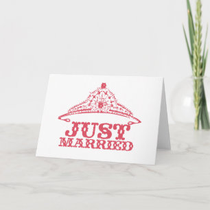 Faire-part Juste marié Princesse mariée Tiara Mariages