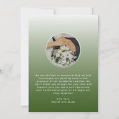 Faire-part Juste Marié Script superposition Mariage photo ver (Dos)