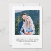 Faire-part Juste marié Vintage Elegance Mariage Photo (Dos)