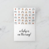 Faire-part Juste un petit mot pour annoncer l'annonce de gros (Intérieur)