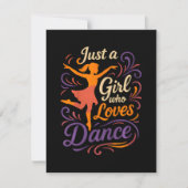 Faire-part Juste un qui aime danser la danse (Devant)
