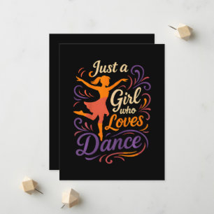 Faire-part Juste un qui aime danser la danse