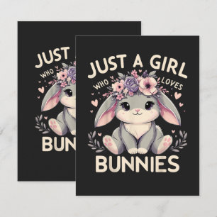 Faire-part Juste Une Fille Qui Aime Les Lapins