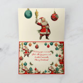 Faire-part Kitschy Santa and Ornaments Wrapping Paper (Intérieur)