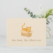 Faire-part Kitty on the Move Chat Moving (Debout devant)