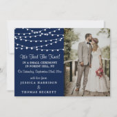 Faire-part La Collection Mariage Bleu Marine Lights (Devant)