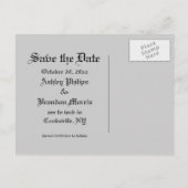 Faire-part La damassé et le vert sauvent la carte postale de (Dos)