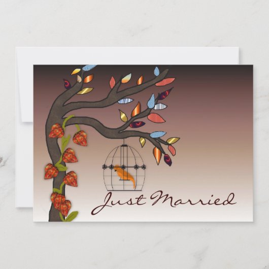 Faire-part La Fin De L'Été Juste Marié (Devant)