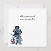 Faire-part LA glace NOIRE DU MONOGRAMME CORSAIR (Dos)