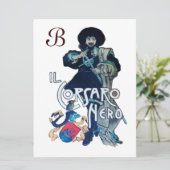 Faire-part LA glace NOIRE DU MONOGRAMME CORSAIR (Debout devant)