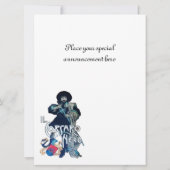 Faire-part LA glace NOIRE DU MONOGRAMME CORSAIR (Dos)