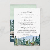 Faire-part La grange sur Pemi Mariage Informations d'invité (Devant / Derrière)