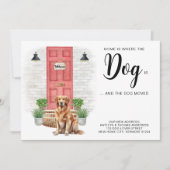 Faire-part La maison est là où le chien est que nous avons dé (Devant)