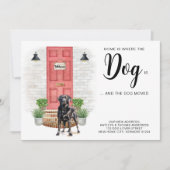 Faire-part La maison est là où le chien est que nous avons dé (Devant)