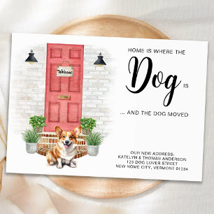 Faire-part La maison est là où le chien est que nous avons dé
