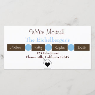 Faire-part La maison est là où se trouve le coeur