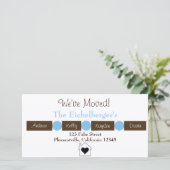 Faire-part La maison est là où se trouve le coeur (Debout devant)