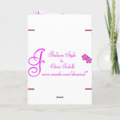 Faire-part La nouvelle petite fille (Dos)