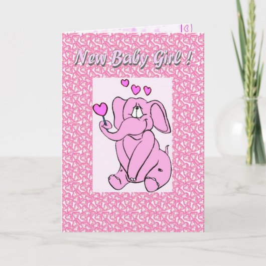 Faire-part La nouvelle petite fille (Devant)