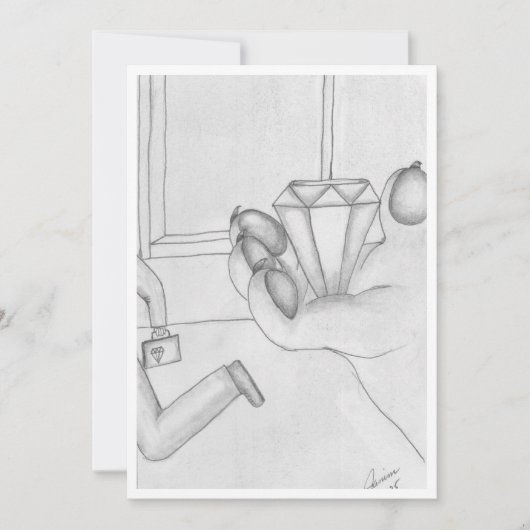 Faire-part La Panthère rose (Devant)