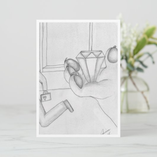 Faire-part La Panthère rose (Debout devant)