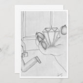 Faire-part La Panthère rose (Devant / Derrière)