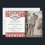 Faire-part La Parties scintillant Damask Las Vegas Mariage Co<br><div class="desc">Faites savoir à tout le monde que vous l'avez fait, vous vous êtes marié avec style avec ces cartes de faire-part mariages modernes et très tendance. Le design est facile à personnaliser avec votre libellé d'événement spécial et votre famille et vos amis seront enchantés quand ils reçoivent ces fabuleuses cartes...</div>