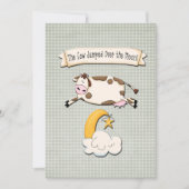 Faire-part La vache a sauté au-dessus de la lune (Devant)