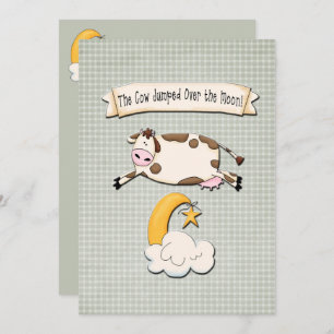 Faire-part La vache a sauté au-dessus de la lune