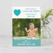 Faire-part La vie moderne vaut la peine d'attendre - Faire-pa (Debout devant)