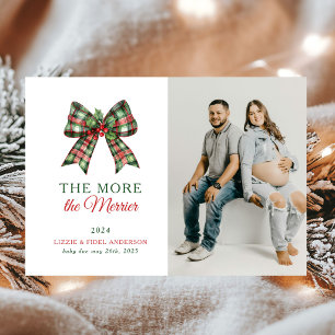 Faire-part L'Abondance Est Une Joie Noël Photo Annonce Grosse