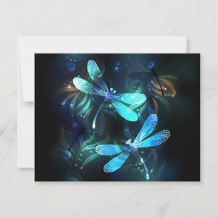 Faire-part Lac Libellules Brillantes