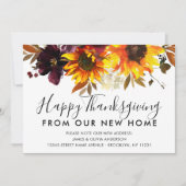 Faire-part L'action de grâce du nouveau foyer Tournesol autom (Devant)