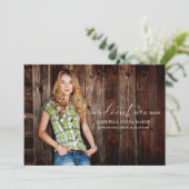 Faire-part Laisser L'Aventure Commencer La Diplôme De Photo (Debout devant)