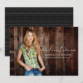 Faire-part Laisser L'Aventure Commencer La Diplôme De Photo (Devant / Derrière)