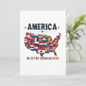 Faire-part L'Amérique bâtie par les immigrants L'Amérique pat (Debout devant)