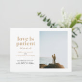 Faire-part L'amour de sable est patient mais nous ne sommes p (Debout devant)