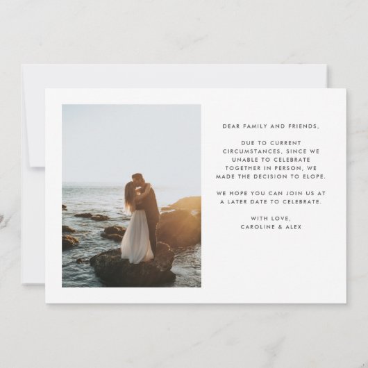 Faire-part L'amour de sable est patient mais nous ne sommes p (Dos)