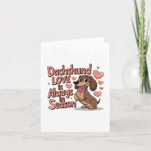 Faire-part L'amour du Dachshund est toujours de saison
