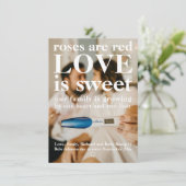 Faire-part L'amour est douce La Grossesse de Saint-Valentin P (Debout devant)