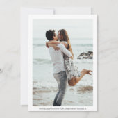 Faire-part "L'amour est patient, mais nous ne le sommes pas" (Dos)