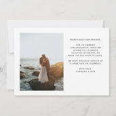 Faire-part L'amour est patient mais nous ne sommes pas en fui (Dos)