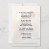 Faire-part L'amour est Patient Romantique Script Photo Mariag (Dos)