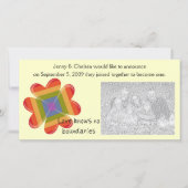 Faire-part L'amour ne connaît pas de frontière (Devant)