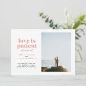 Faire-part L'amour rougit est Patient Mais Nous Ne Sommes Pas (Debout devant)