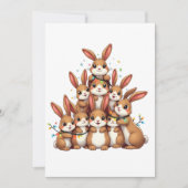 Faire-part Lapins Noël Arbre Joyeux Noël Noël Noël Noël Noël (Devant)