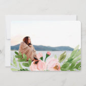 Faire-part L'Aquarelle Florale Rouge Diplômé (Dos)