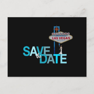 Faire-part Las Vegas Enregistrer la date carte postale